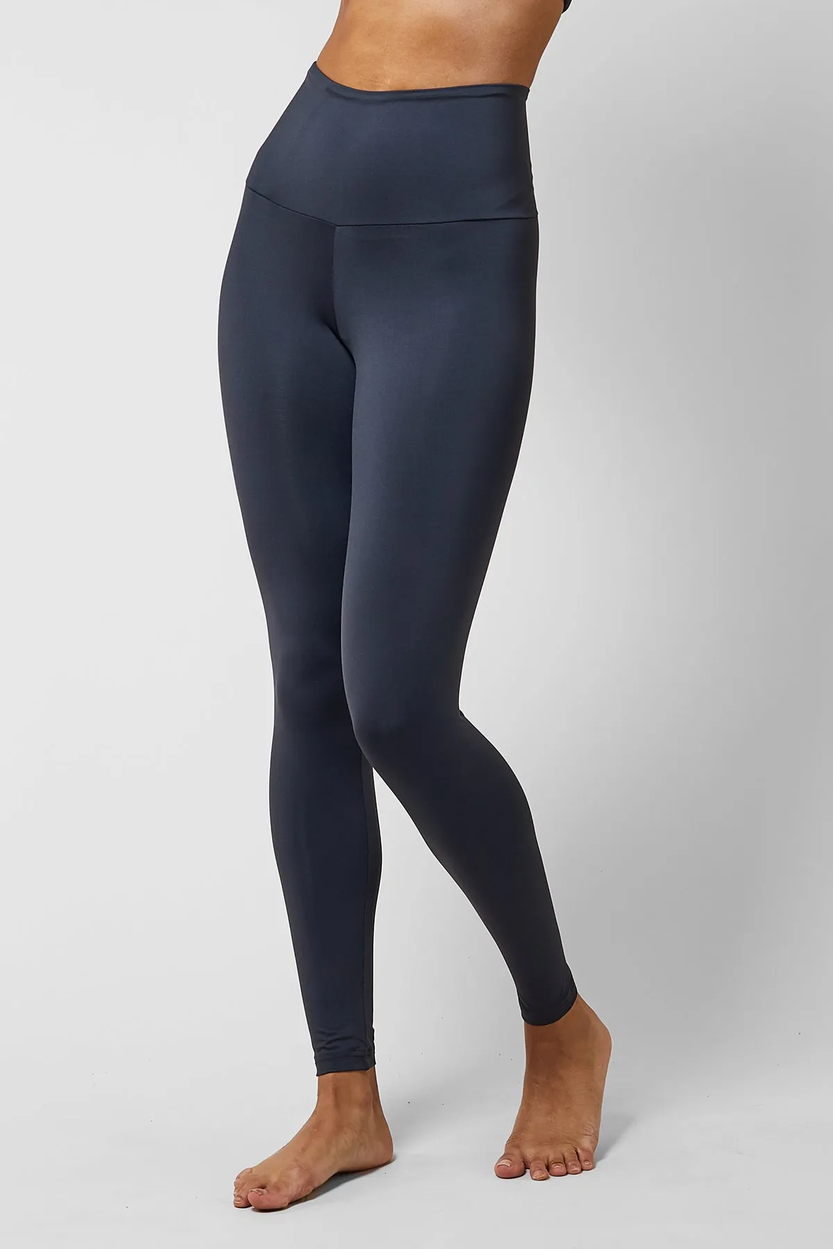 Extra Strong Compression Tummy Control Sport Running Leggings Slate