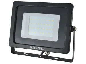 Faithfull Power Plus Smd Led Wall Mounted Floodlight 30W 2400 Lumens 240V