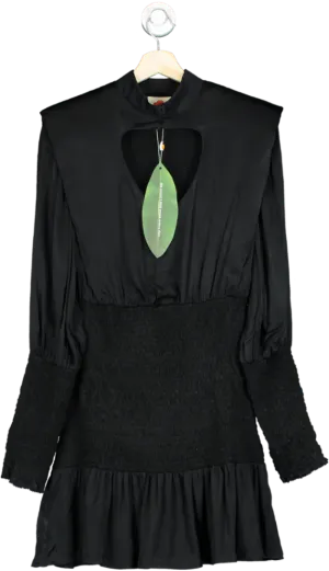 Farm Rio Black Heart Neckline Mini Dress UK XL
