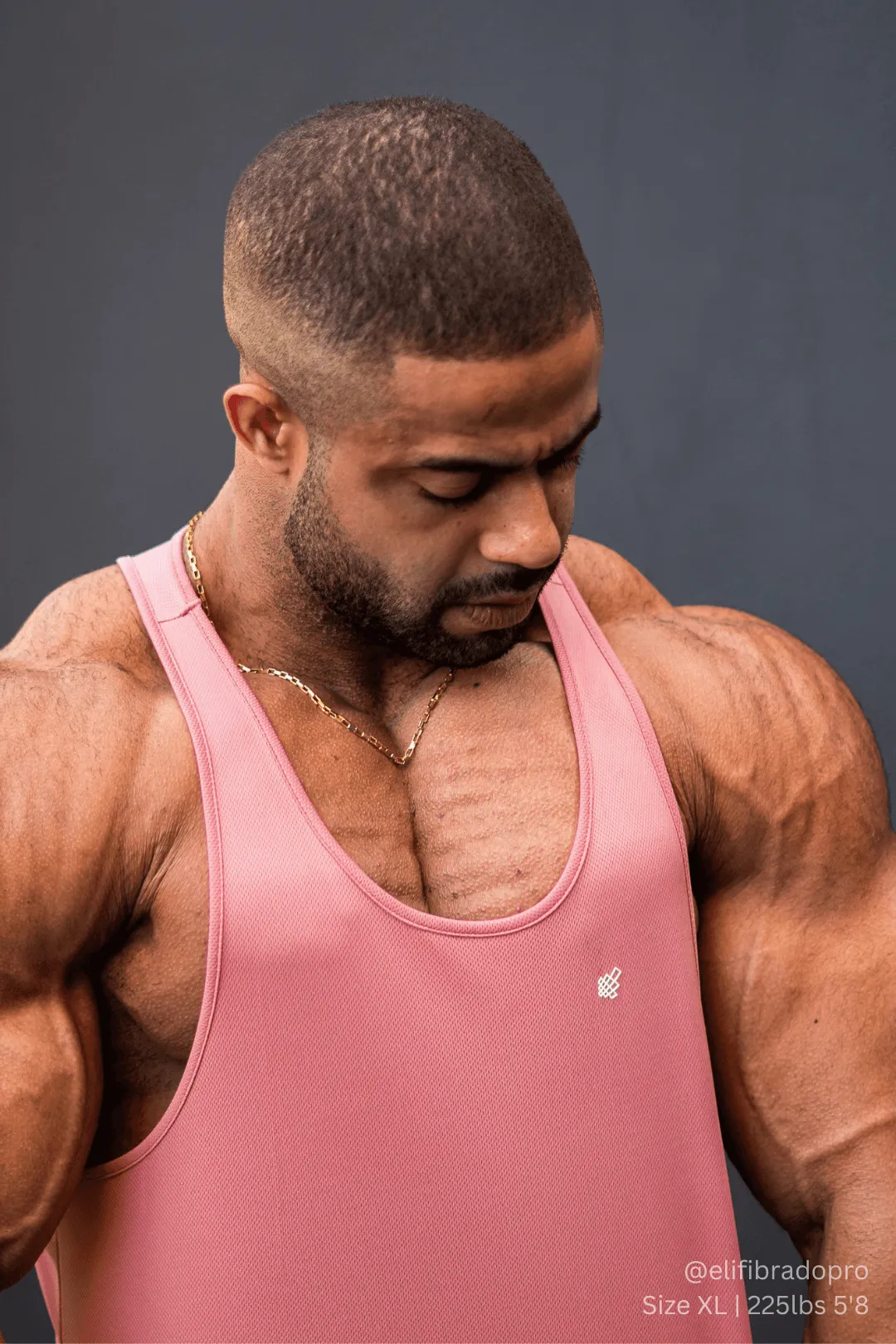 Fast-Dry Bodybuilding Workout Stringer - Salmon