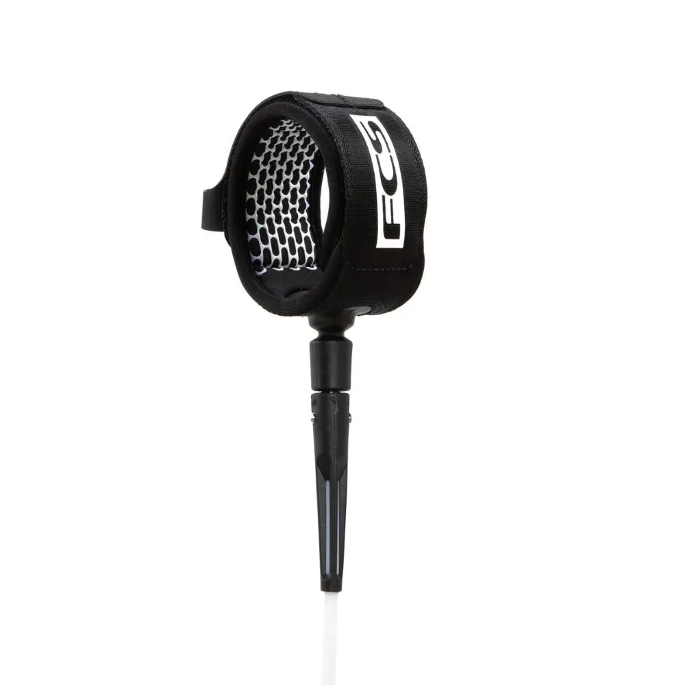 FCS ALL ROUND ESSENTIAL LEASH 9' WHITE/BLACK