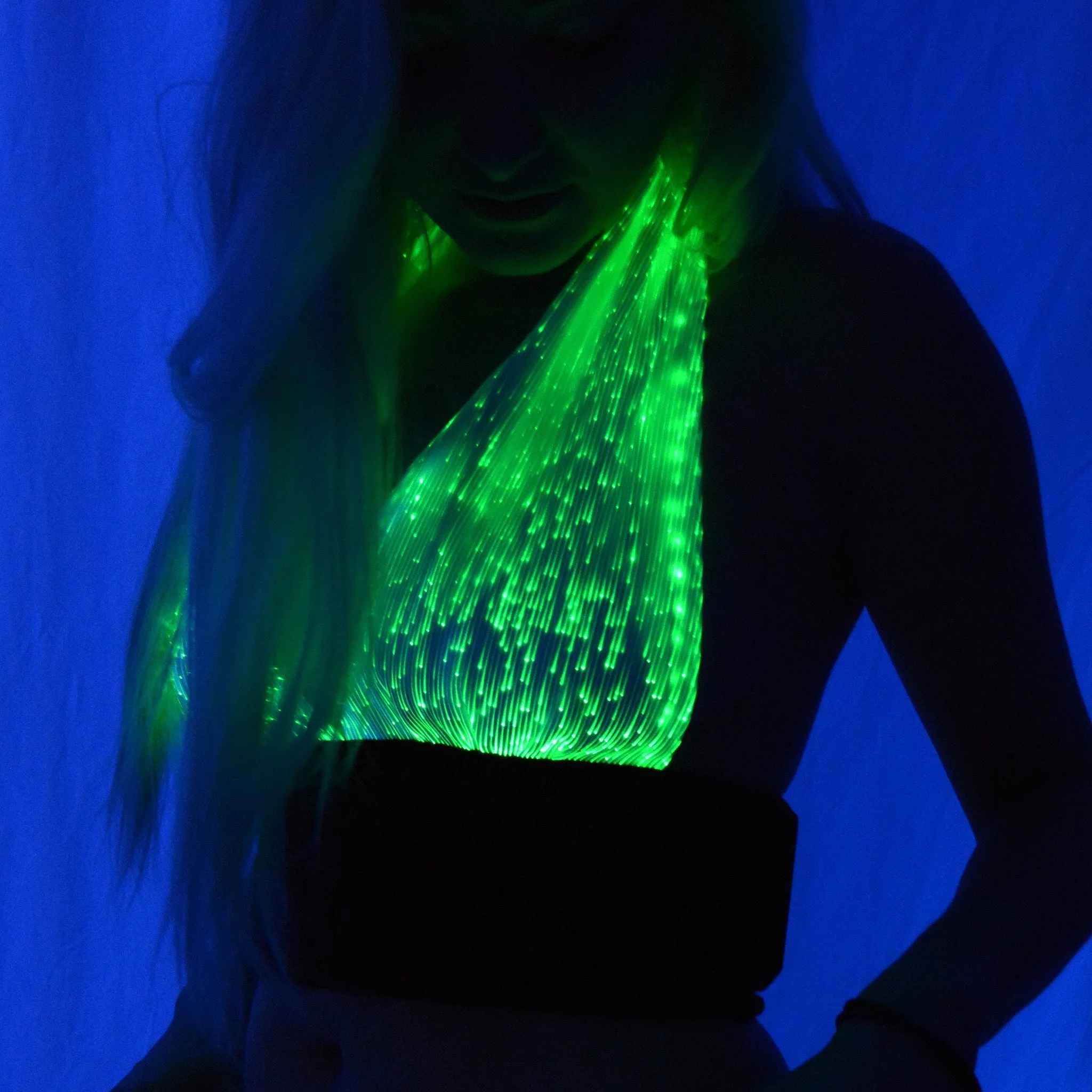 Fiber Optic Halter Top
