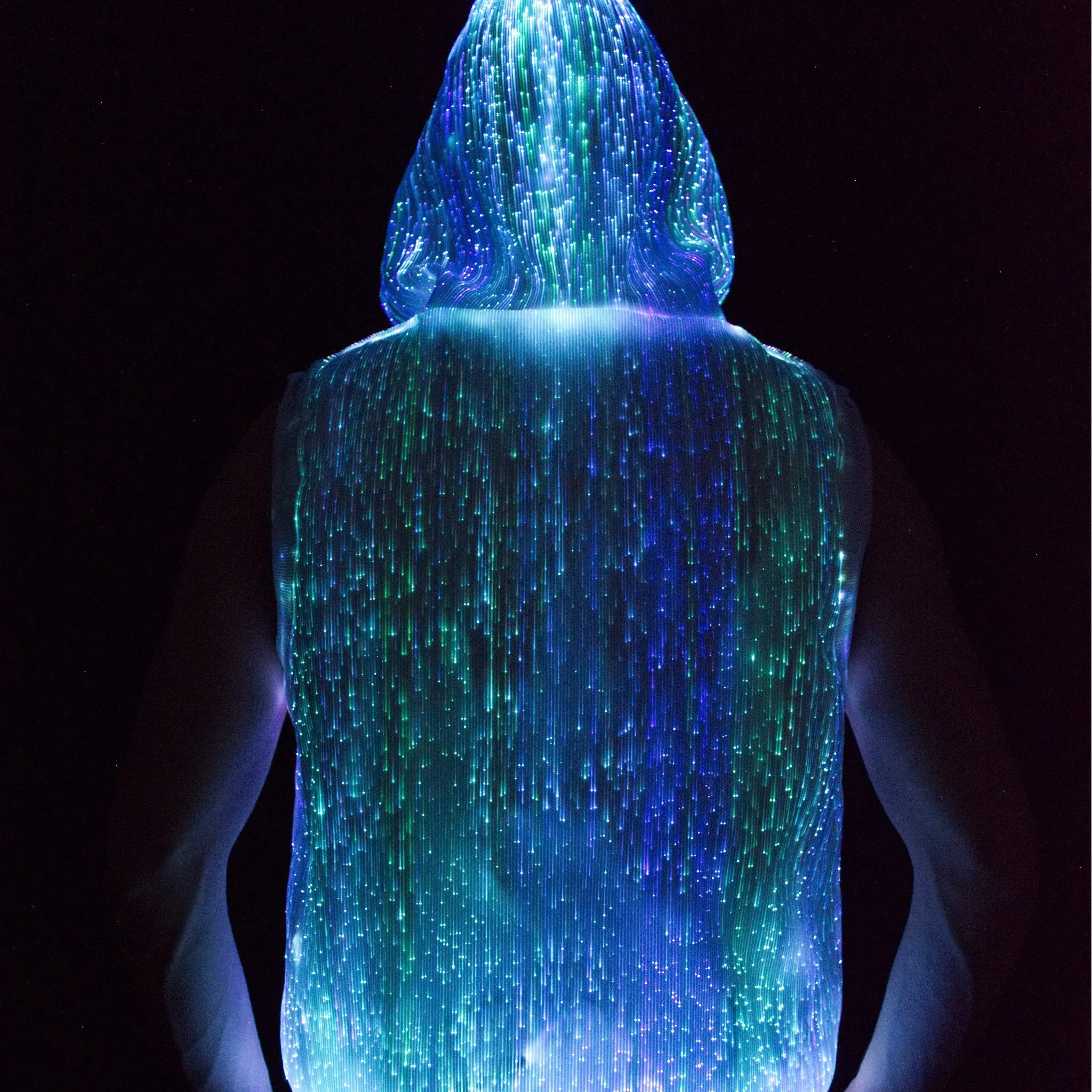 Fiber Optic Women's Sleeveless Hoodie