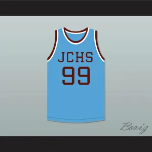 George Mikan 99 Joliet Catholic High School Hilltoppers Light Blue Basketball Jersey 2