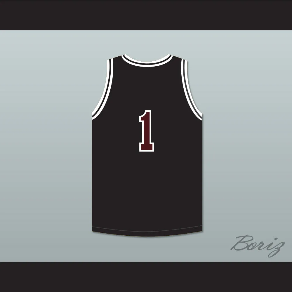 Gil 1 Wolves High School Black Basketball Jersey