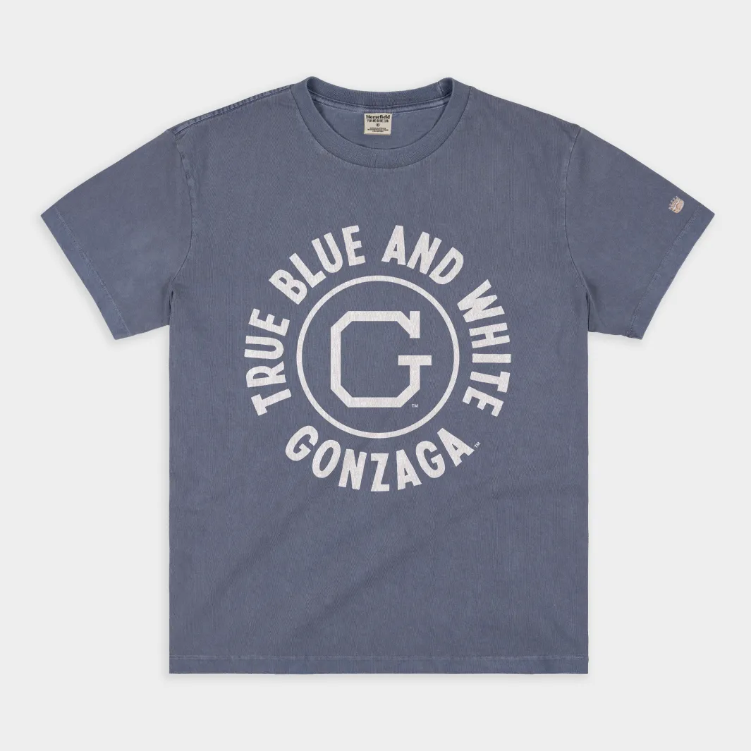 Gonzaga Vintage Basketball Half Court Heavyweight Tee
