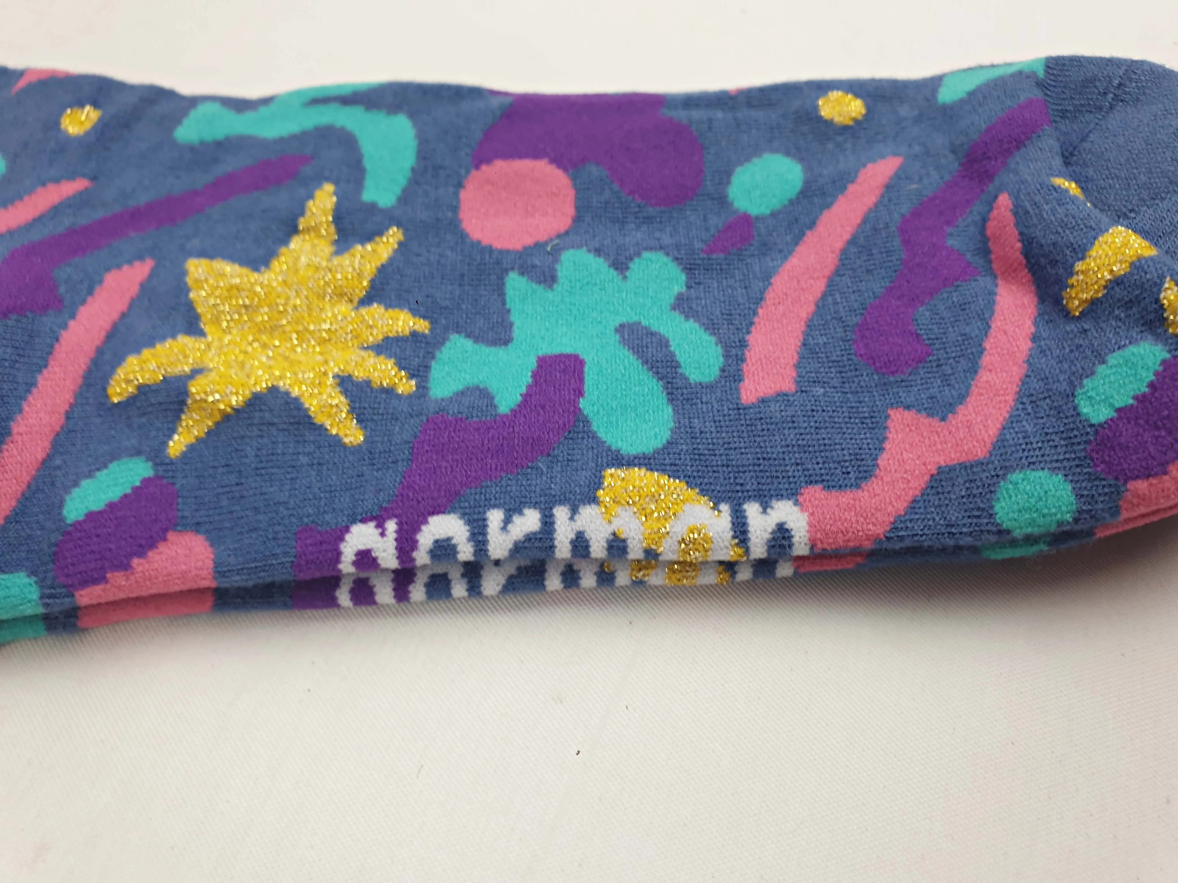 Gorman blue-based print socks one size