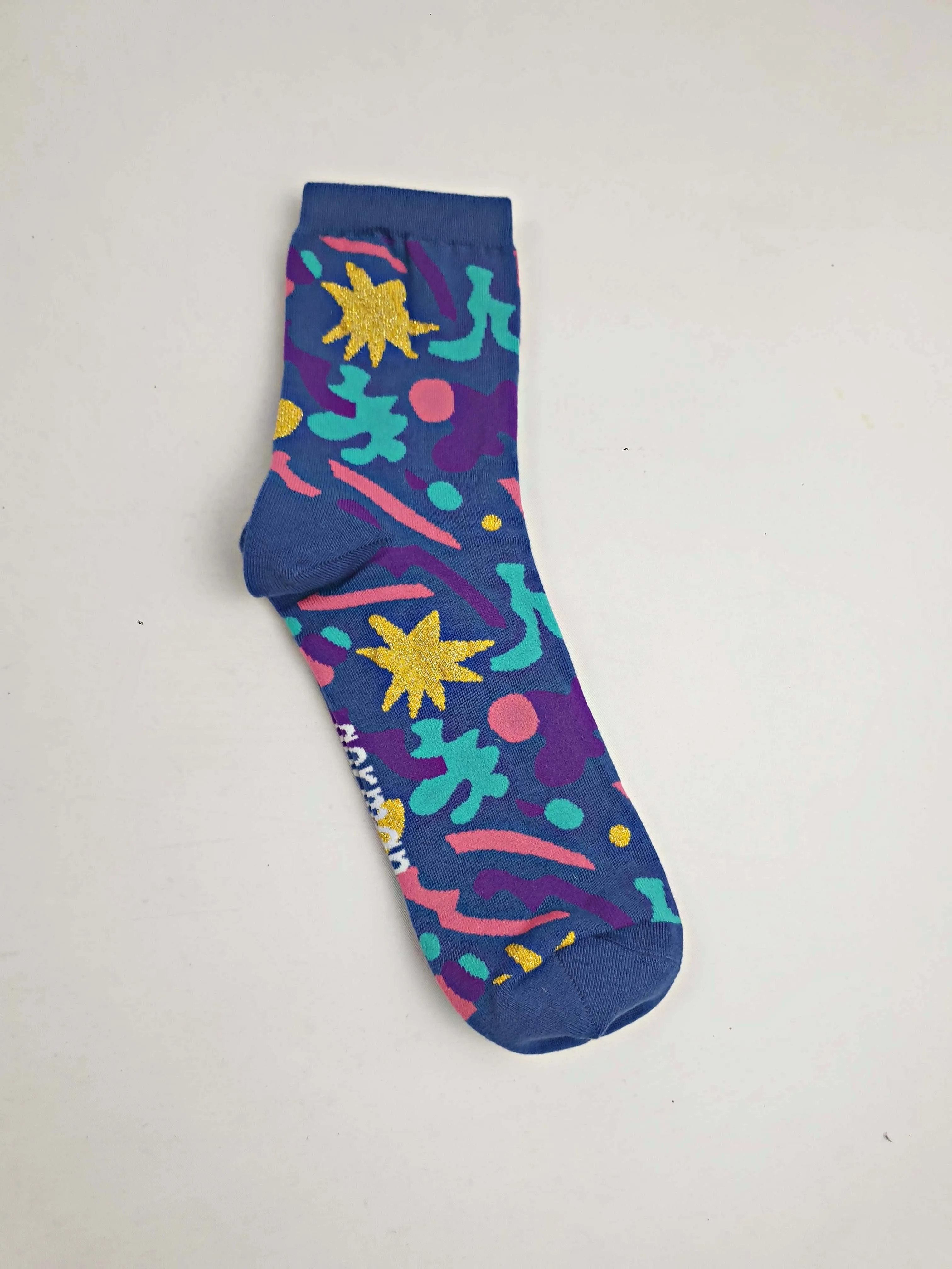 Gorman blue-based print socks one size