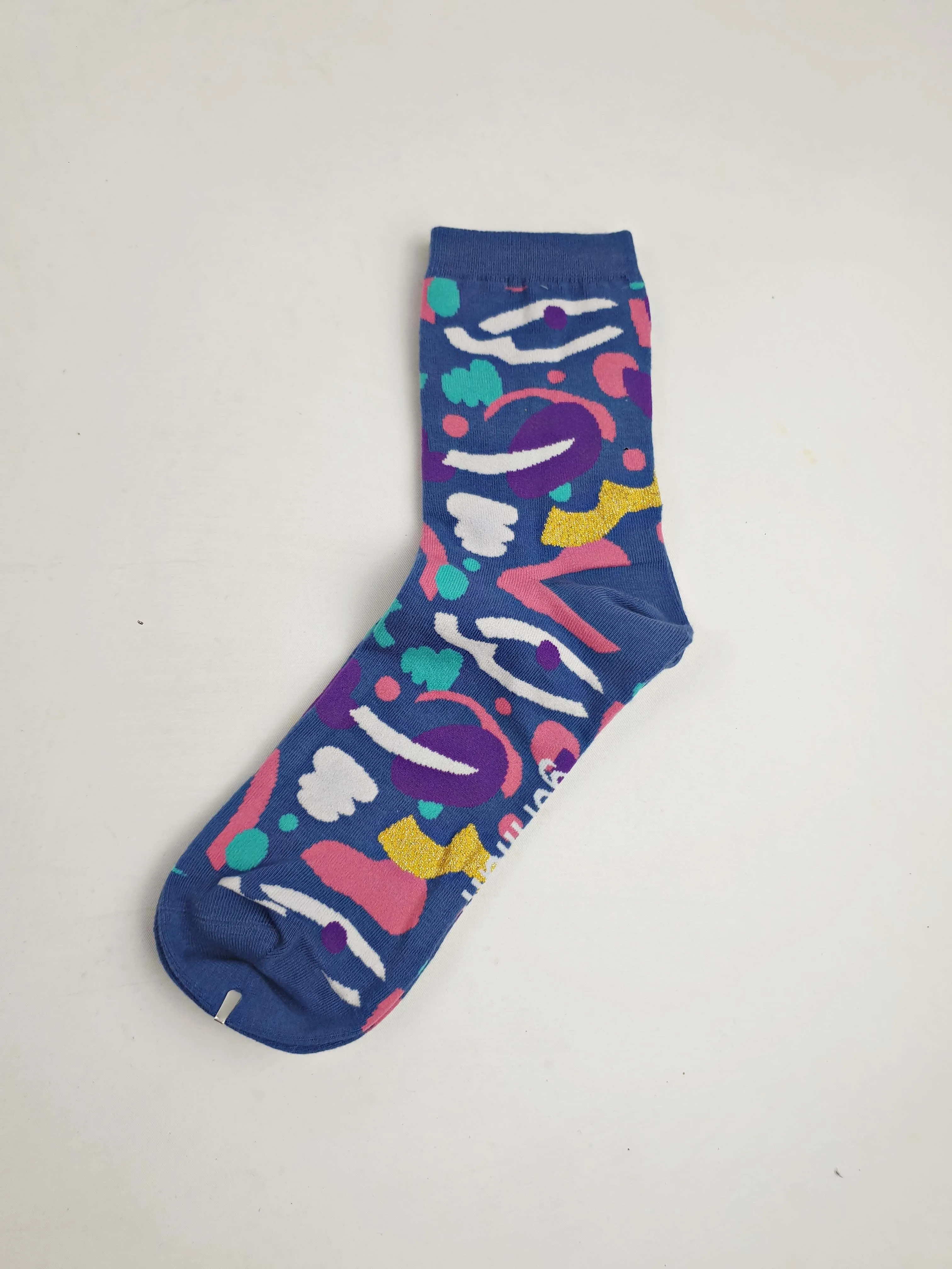 Gorman blue-based print socks one size