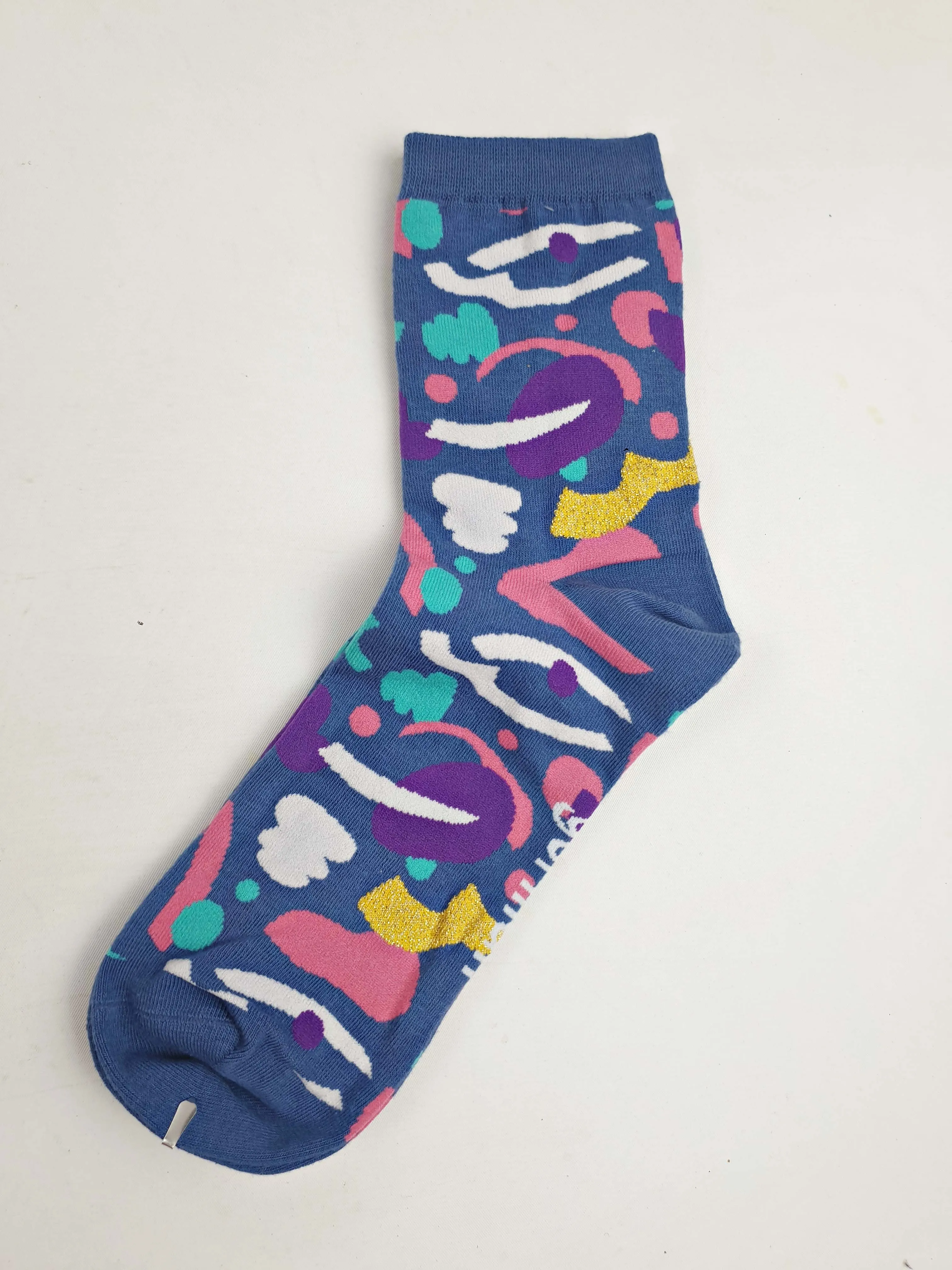 Gorman blue-based print socks one size