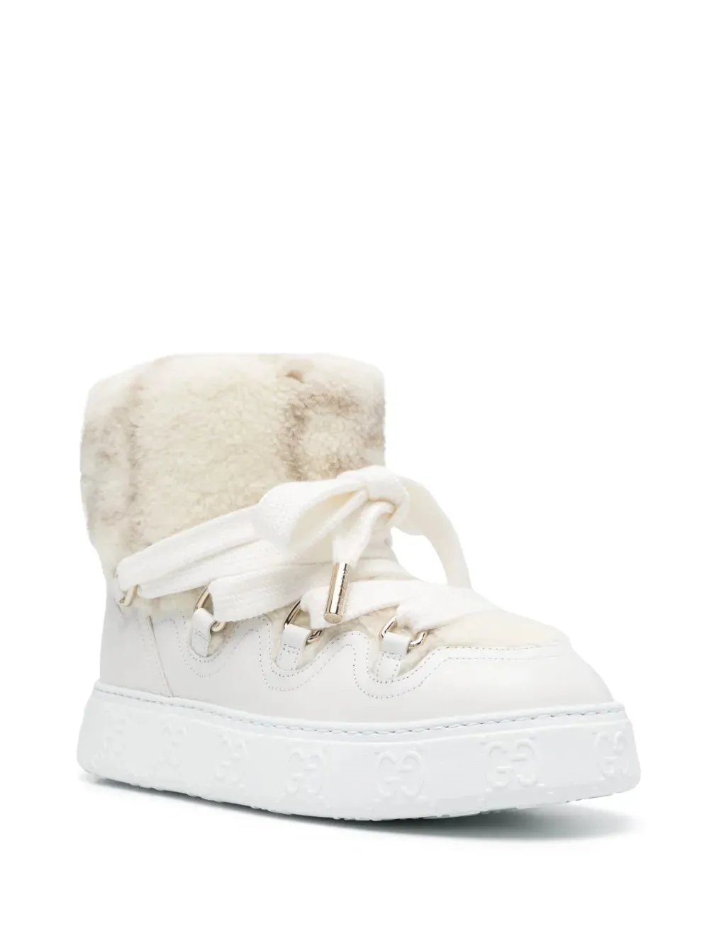 Gucci faux-shearling ankle boots