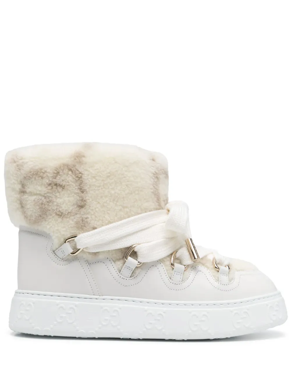 Gucci faux-shearling ankle boots