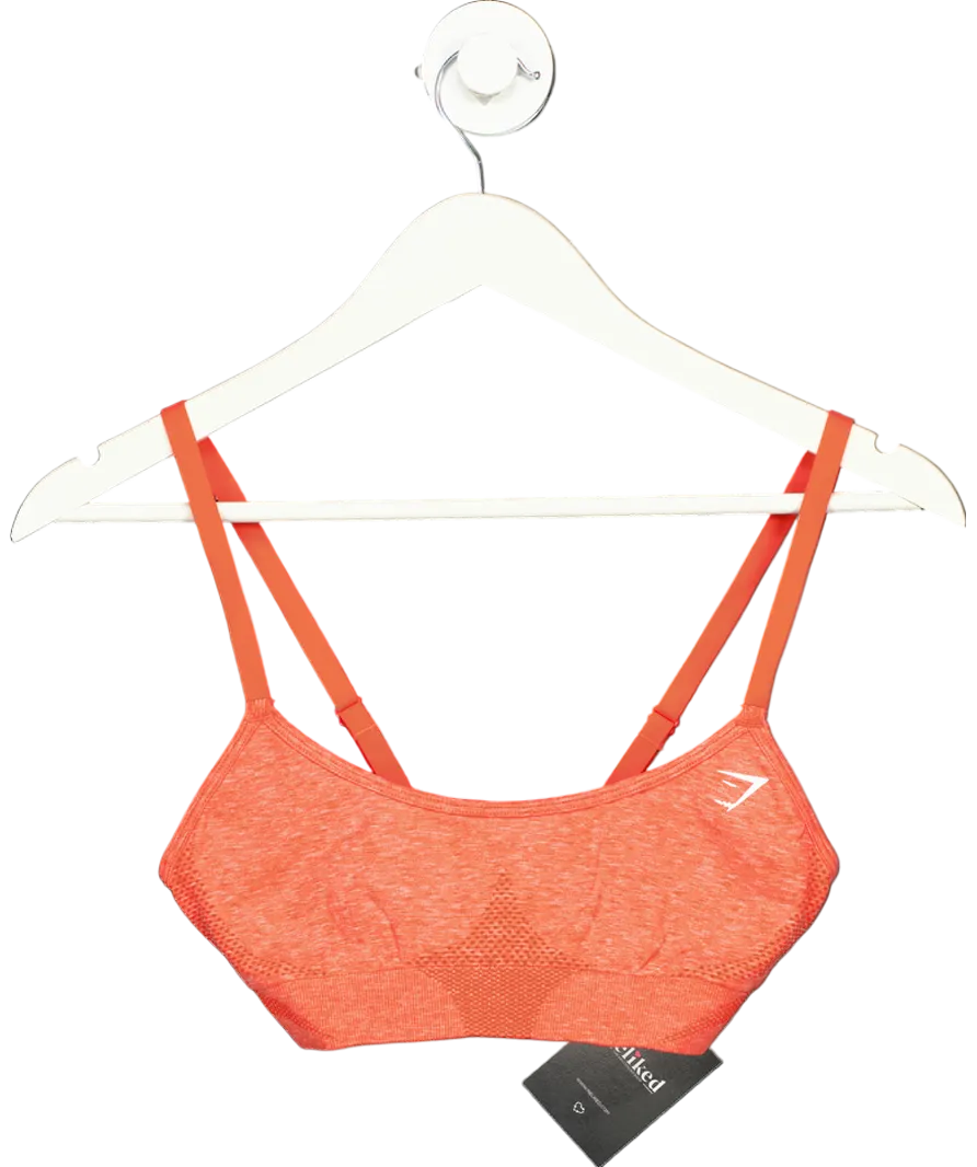 gymshark Red Vital Seamless Sports Bra UK S
