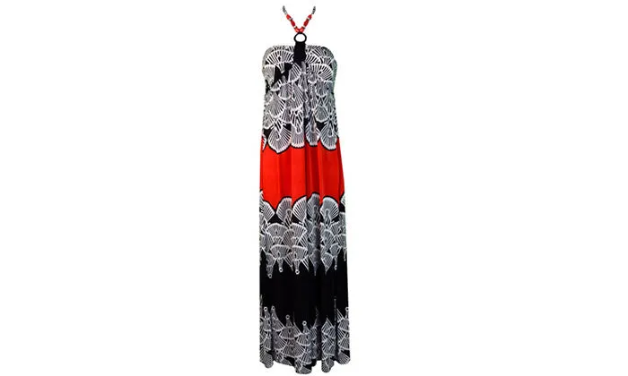 Halter Ring Maxi Dress