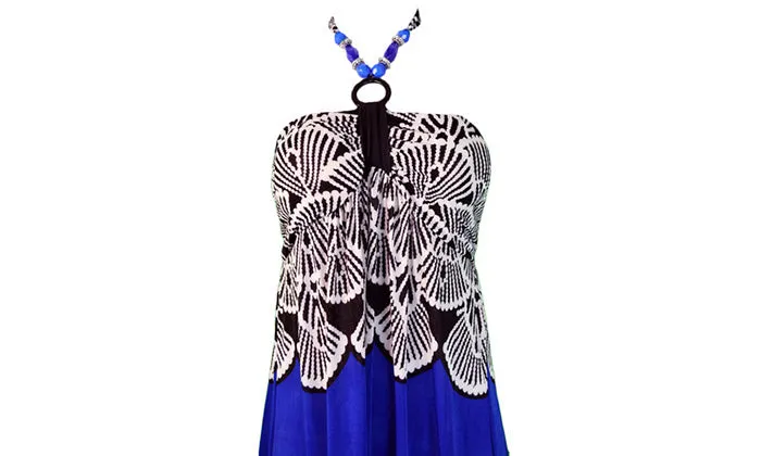 Halter Ring Maxi Dress