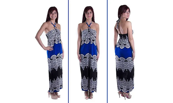 Halter Ring Maxi Dress