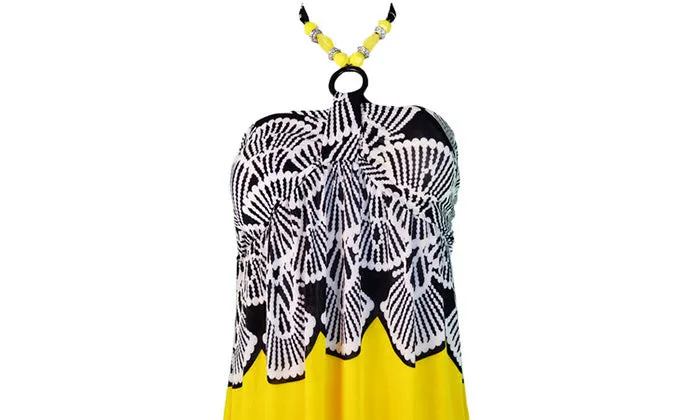 Halter Ring Maxi Dress
