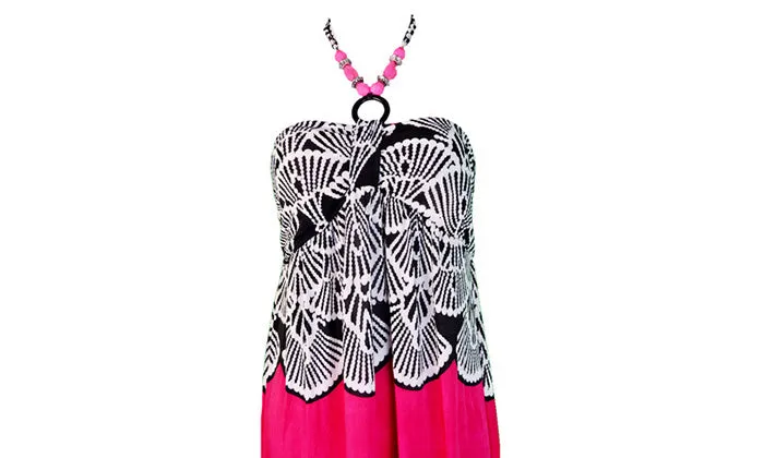 Halter Ring Maxi Dress