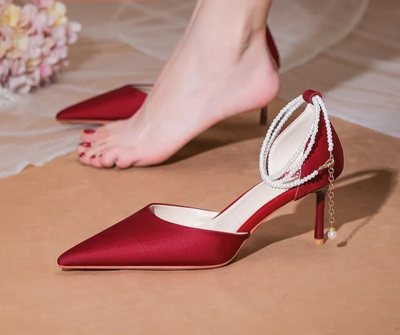 High Sense Wedding Dress Bride Shoes