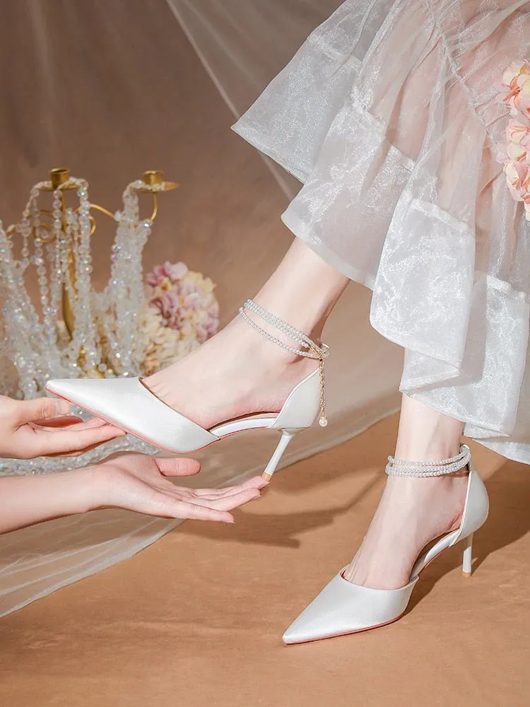 High Sense Wedding Dress Bride Shoes