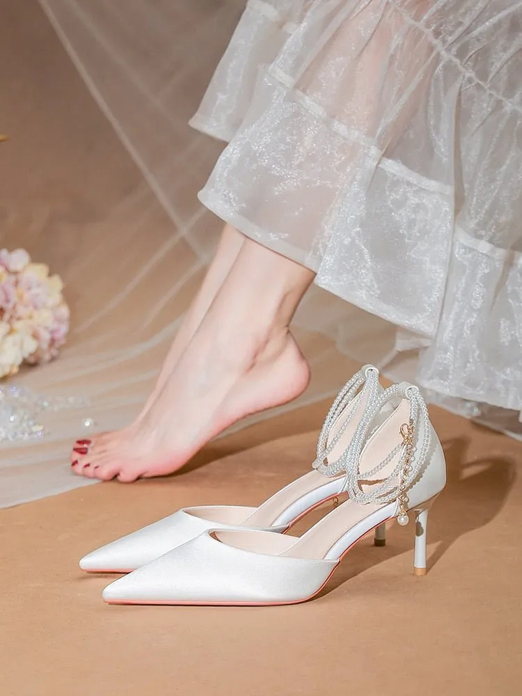 High Sense Wedding Dress Bride Shoes