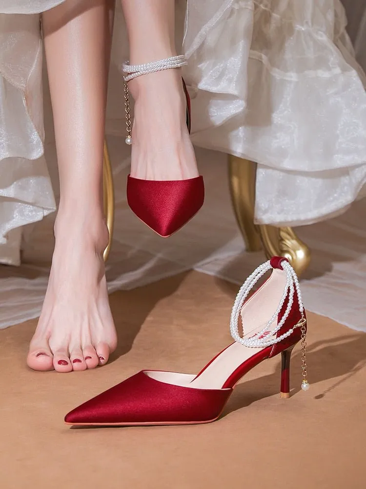 High Sense Wedding Dress Bride Shoes
