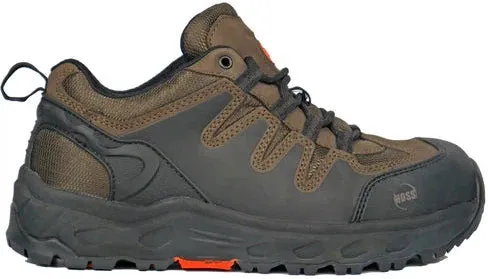 Hoss Men's Eric Lo Oblique Toe Slip Resist Work Shoe - Brown 50238