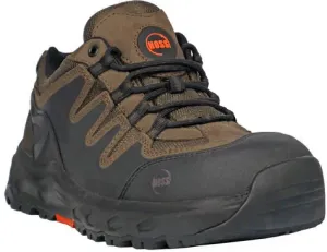 Hoss Men's Eric Lo Oblique Toe Slip Resist Work Shoe - Brown 50238