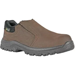 Hoss Men's Worker Composite Toe Met Guard Slip On Work Shoe - Brown 30402