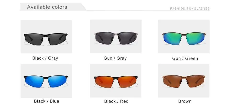 Hot  New Trendy Driving Series Polarized Aluminum Sunglasses