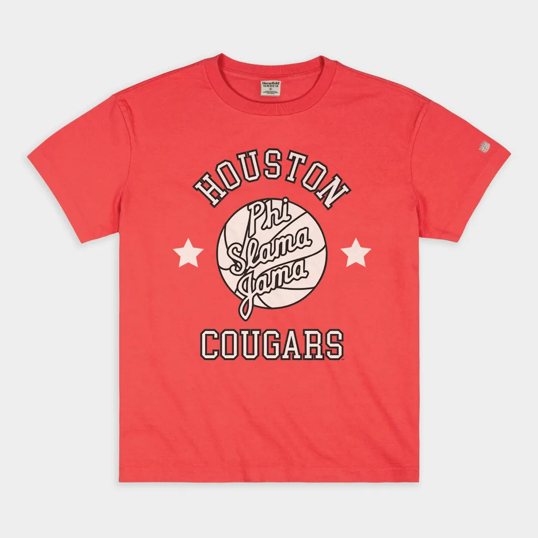Houston Cougars Phi Slama Jama Vintage Heavyweight Tee