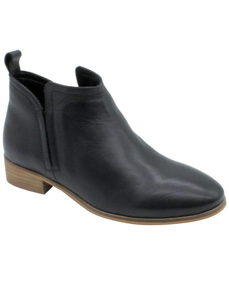 Human Shoes Sine Leather Low Heel Ankle Boots