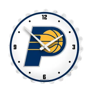 Indiana Pacers: Bottle Cap Lighted Wall Clock