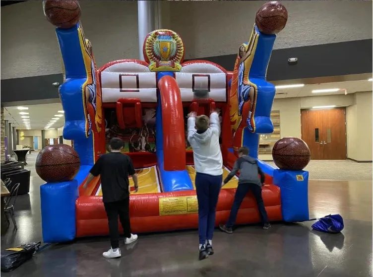 Inflatable Basketball Game Hoop Mania for Parties