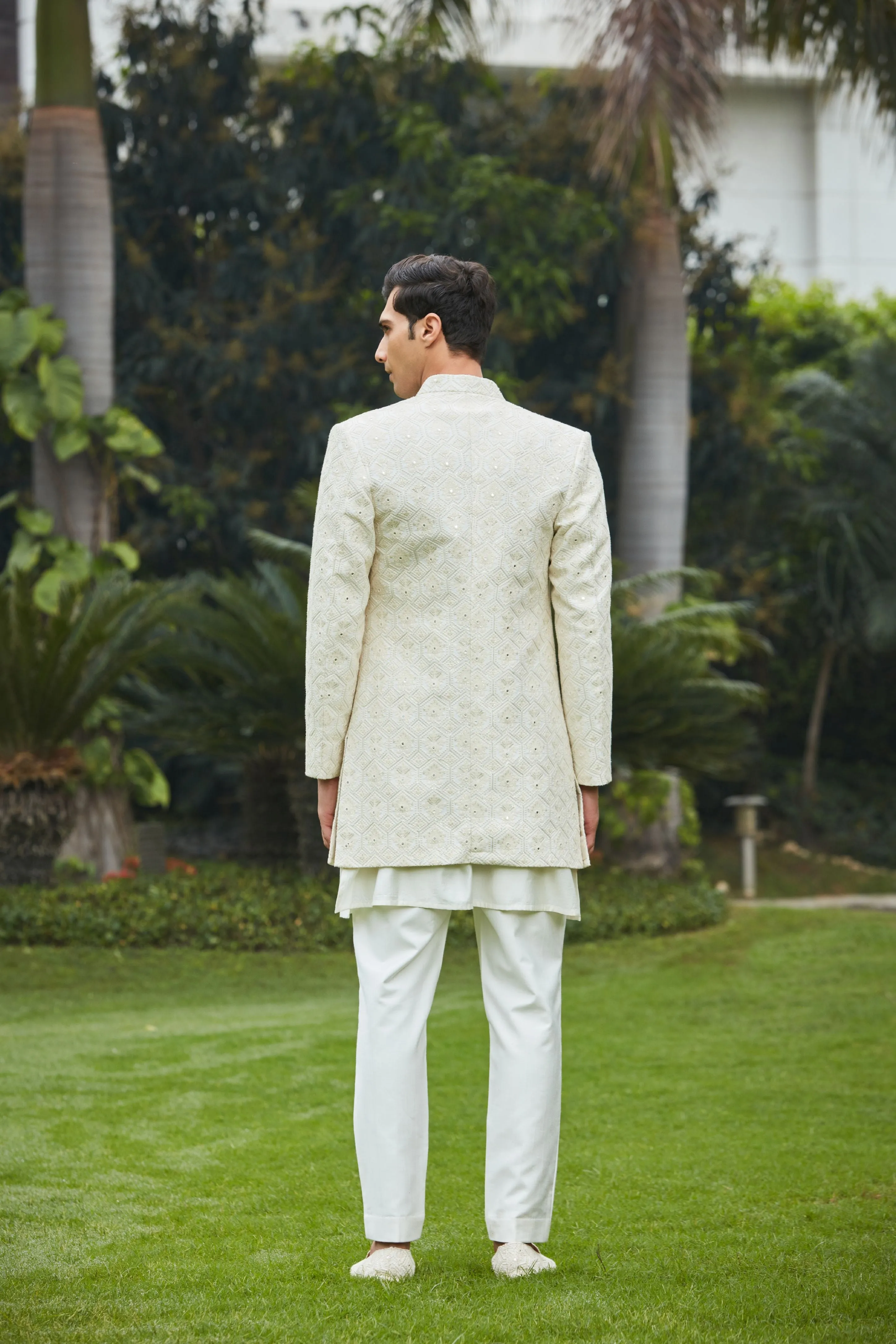 Itvara Open Jacket With Kurta Set