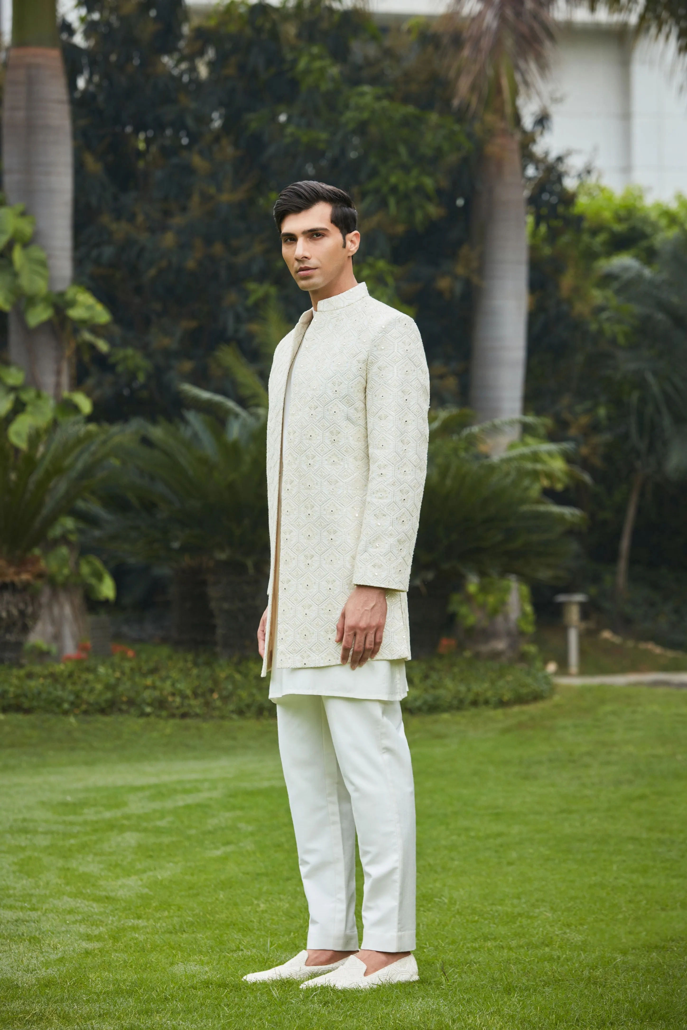 Itvara Open Jacket With Kurta Set