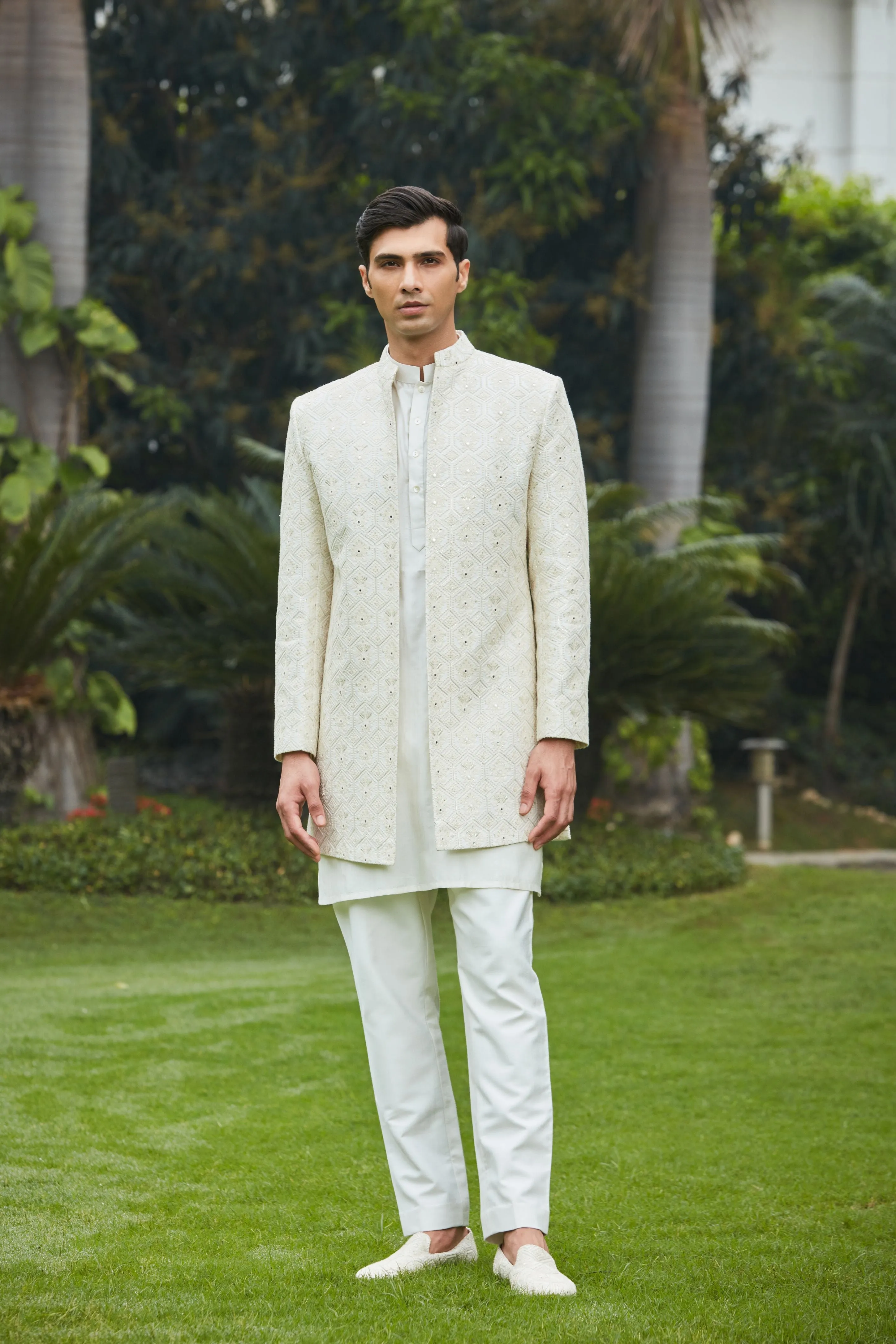 Itvara Open Jacket With Kurta Set