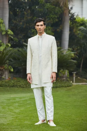 Itvara Open Jacket With Kurta Set