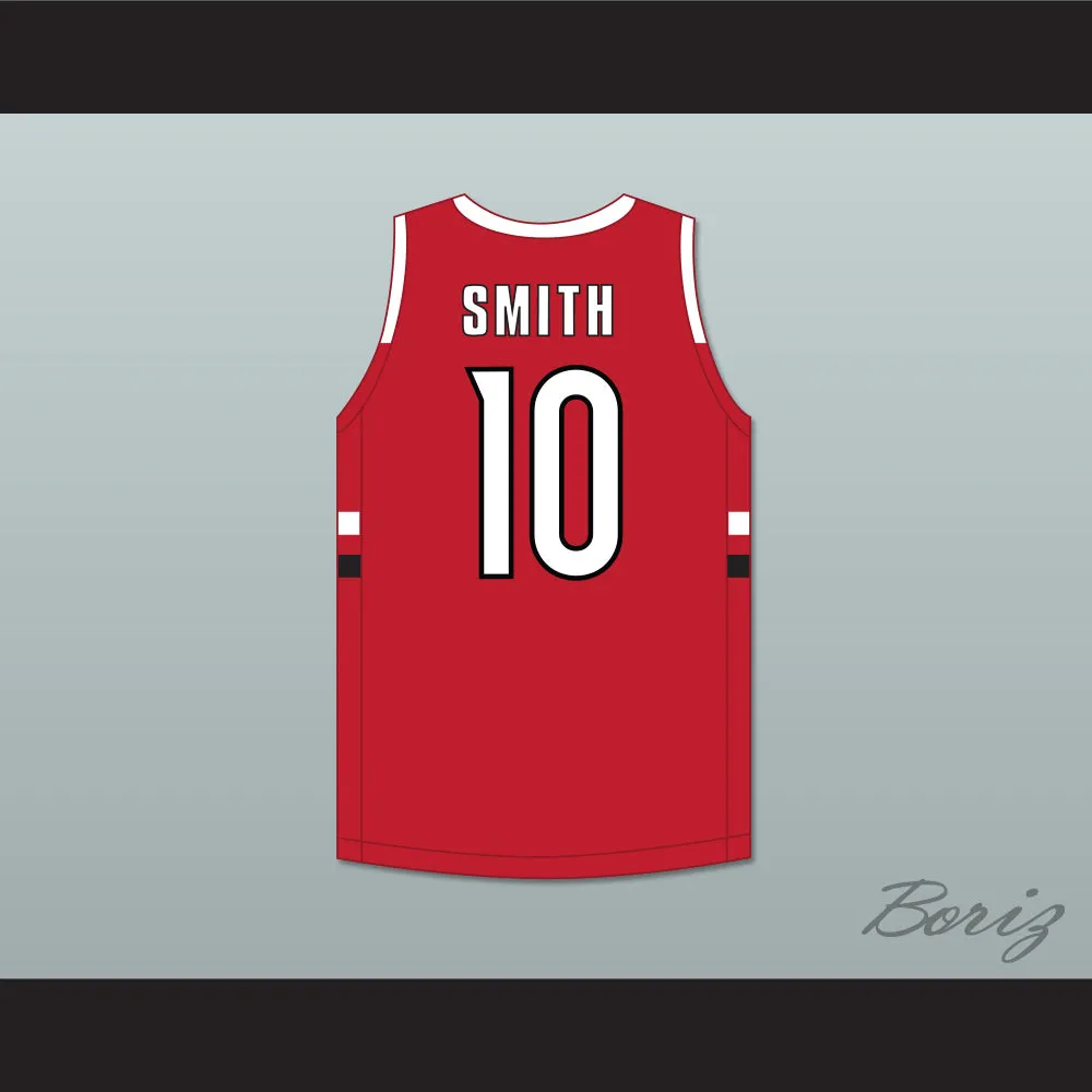 Jabari Smith Jr 10 Sandy Creek High School Patriots Red Basketball Jersey 2