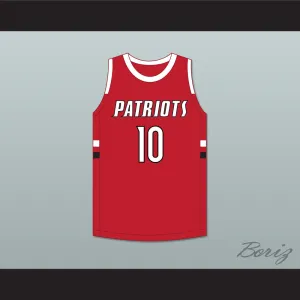 Jabari Smith Jr 10 Sandy Creek High School Patriots Red Basketball Jersey 2