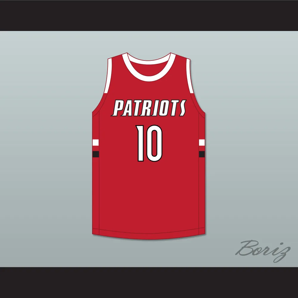 Jabari Smith Jr 10 Sandy Creek High School Patriots Red Basketball Jersey 2