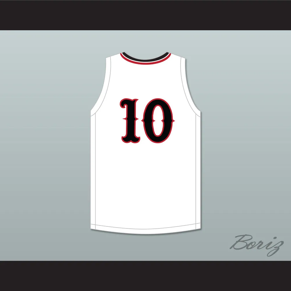 Jabari Smith Jr 10 Sandy Creek High School Patriots White Basketball Jersey 1