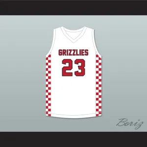 Jaylin Williams 23 Northside High School Grizzlies White Basketball Jersey 2