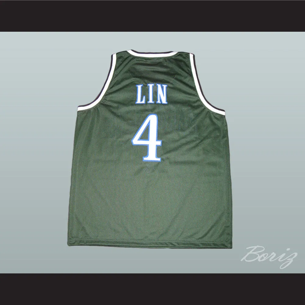 Jeremy Lin 4 Palo Alto Vikings High School Green Basketball Jersey