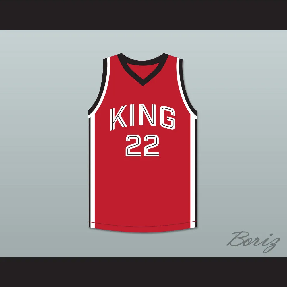 Kawhi Leonard 22 Martin Luther King High School Wolves Red Basketball Jersey 10