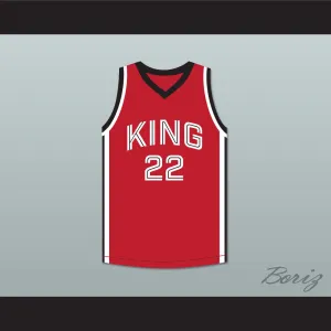 Kawhi Leonard 22 Martin Luther King High School Wolves Red Basketball Jersey 10