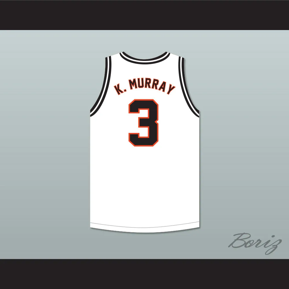 Keegan Murray 3 Prairie High School Hawks White Basketball Jersey 2