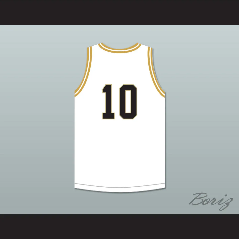 Kendall Brown 10 East Ridge High School Raptors White Basketball Jersey 1