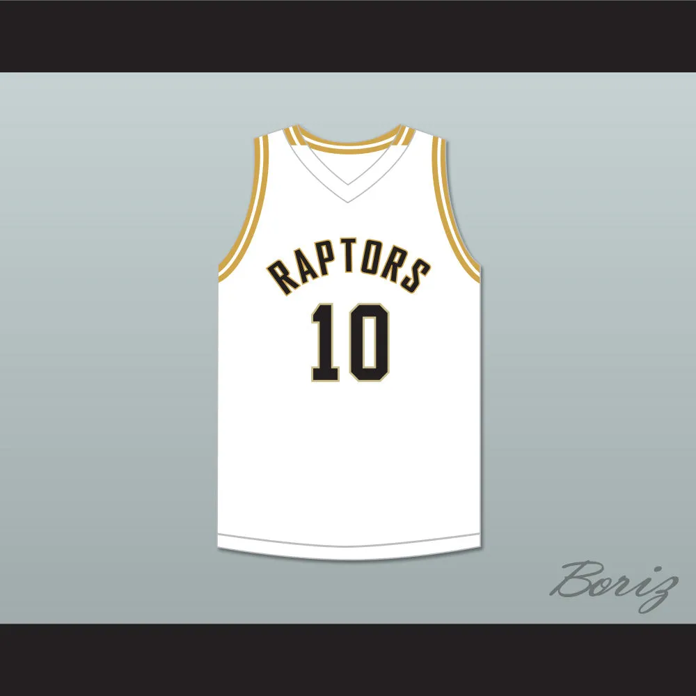 Kendall Brown 10 East Ridge High School Raptors White Basketball Jersey 1