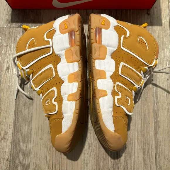 Kids 6Y Women’s 7.5 Nike Uptempo Shoes in Wheat